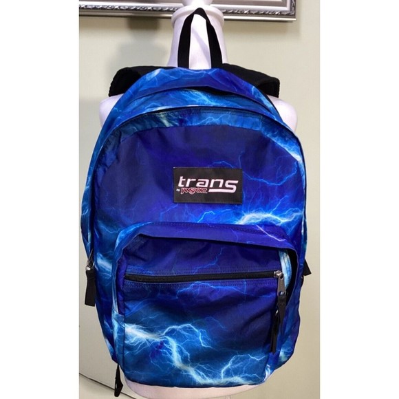 JanSport Other - Trans By Jansport Blue Supermax Its Electric Laptop Sleeve Zipper Backpack 17"